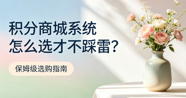 积分商城系统怎么选才不踩雷？保姆级选购指南+供应商红黑榜