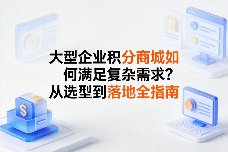 大型企业积分商城如何满足复杂需求？从选型到落地全指南