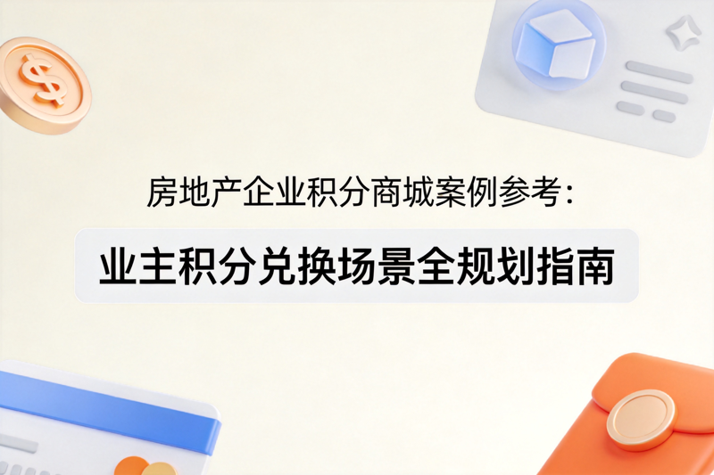 房地产企业积分商城案例参考：业主积分兑换场景全规划指南