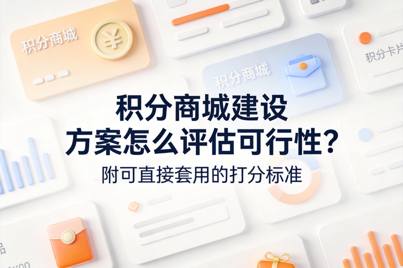 积分商城建设方案怎么评估可行性？附可直接套用的打分标准