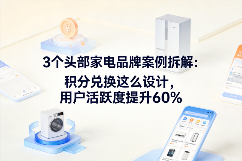 3个头部家电品牌案例拆解：积分兑换这么设计，用户活跃度提升60%