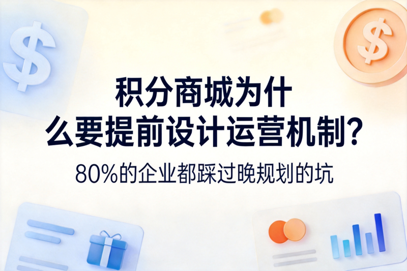 积分商城为什么要提前设计运营机制？80%的企业都踩过晚规划的坑