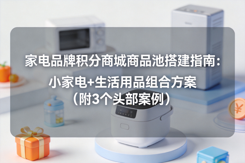 家电品牌积分商城商品池搭建指南：小家电+生活用品组合方案（附3个头部案例）