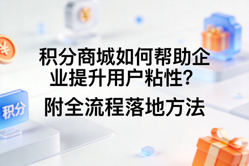 积分商城如何帮助企业提升用户粘性？附全流程落地方法