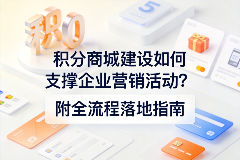 积分商城建设如何支撑企业营销活动？附全流程落地指南