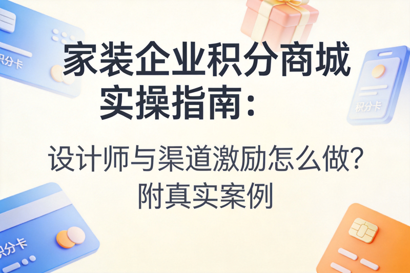 家装企业积分商城实操指南：设计师与渠道激励怎么做？附真实案例